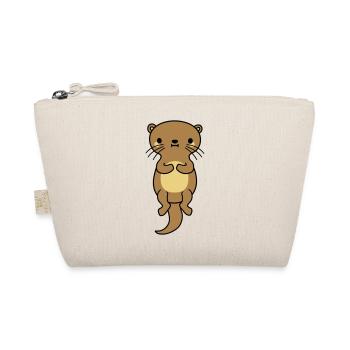netter schwimmender otter - Bio-Täschchen - Natur - Vorne