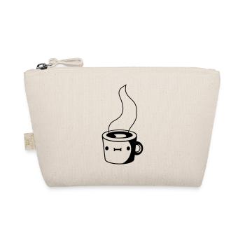 Niedliche Kaffee Tasse - Bio-Täschchen - Natur - Vorne