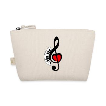 PIANO-Taste 3 - Bio-Täschchen - Natur - Vorne