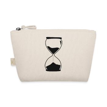 hourglass time flow passes - Organic Pouch - nature - Front