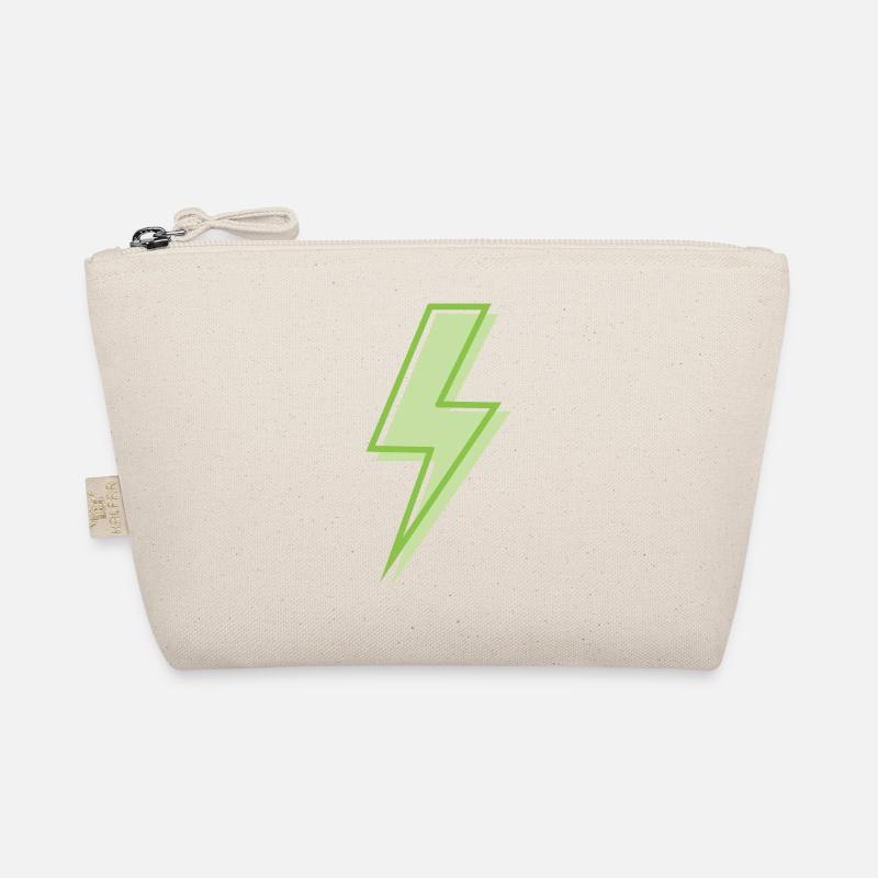 Light green lightning Organic Pouch