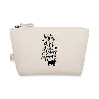 Fille L’hippopotame Aime hippopotame hippopotame - Trousse biologique - nature - Devant