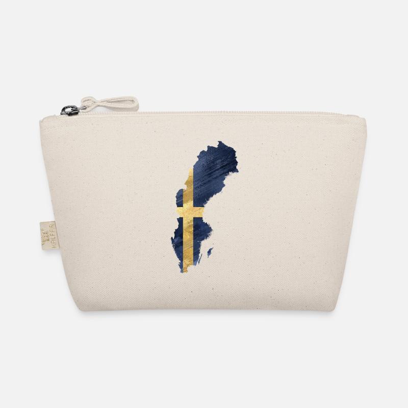 SCHWEDEN MAP FLAGGE Bio-Täschchen