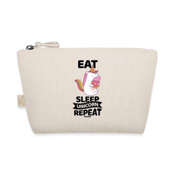 Eat Sleep Unicorn Repeat - Bio-Täschchen - Natur - Vorne