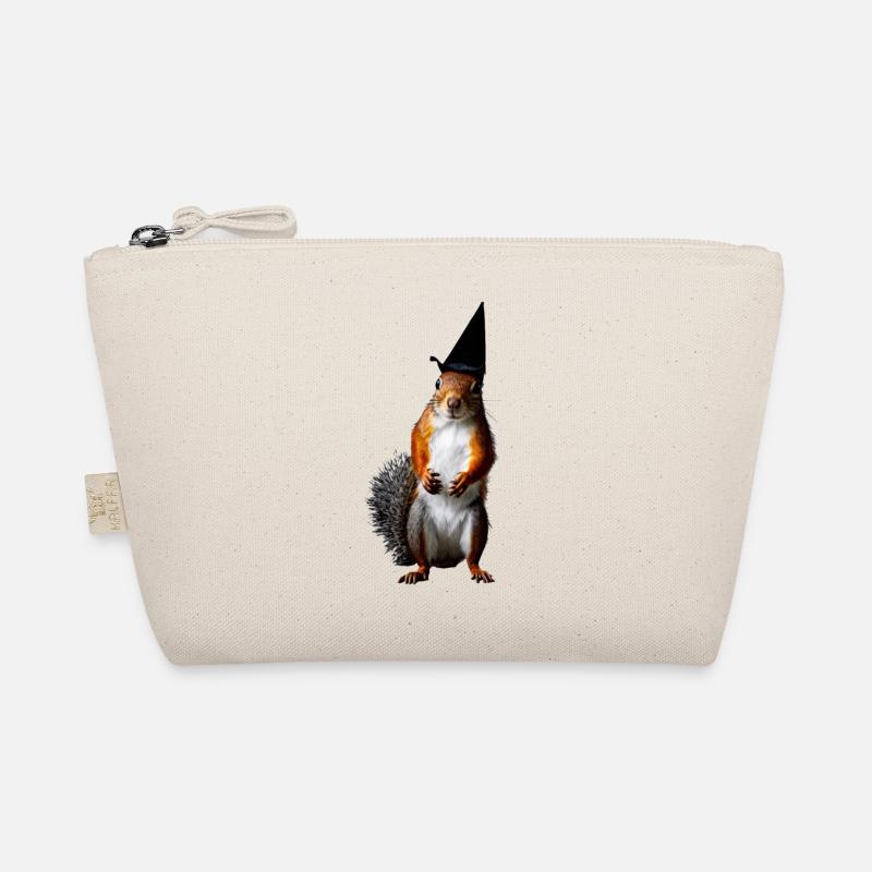 Squirrel Halloween cute funny animal autumn 2 Organic Pouch