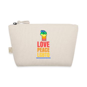 Love Pride Lgbt Gay Statement Sexuality Pride - Organic Pouch - nature - Front