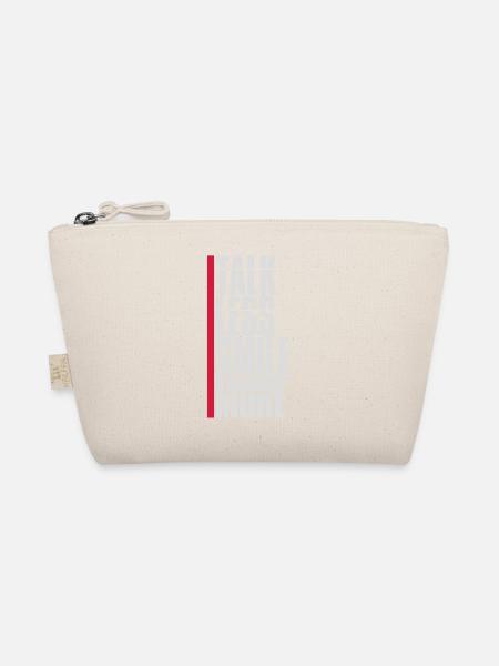 talk less smile more - Organic Pouch - nature - Front
