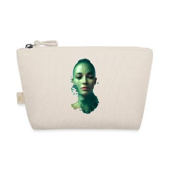 Portrait of the woman bubbles of water - Organic Pouch - nature - Front
