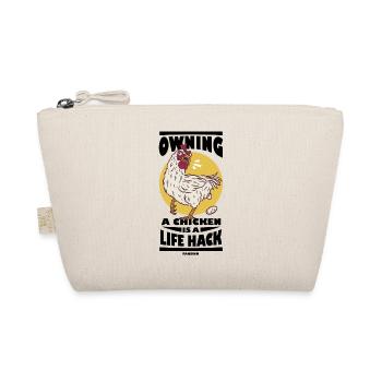 Huhn Bauernhof Geflügel Hahn Hühner Geschenk - Bio-Täschchen - Natur - Vorne