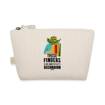 Born To Play The Accordeon - Organic Pouch - nature - Front