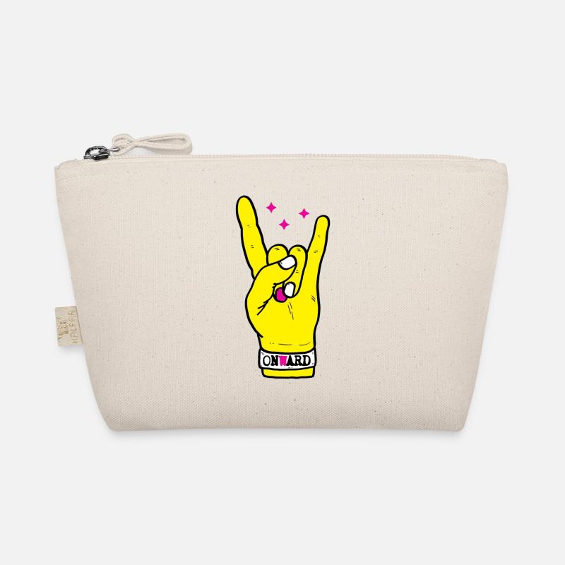 Let's go on - Punk Hand - Organic Pouch - nature