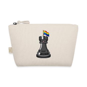 Chess Piece Tower Chess - Organic Pouch - nature - Front