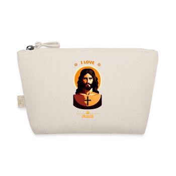 I LOVE JESUS - Bio-Täschchen - Natur - Vorne