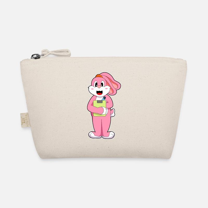 Rabbit Secretary Notepad Organic Pouch