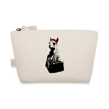 Beanie Lama - Organic Pouch - nature - Front