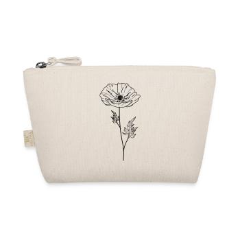 Mohn Blume 13 Zeichenfläche 5 - Bio-Täschchen - Natur - Vorne