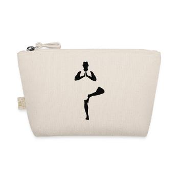 Yoga Tree Pose, Man - Organic Pouch - nature - Front