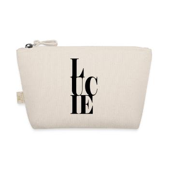 Lucie Surname First name Modern font Word Art - Organic Pouch - nature - Front