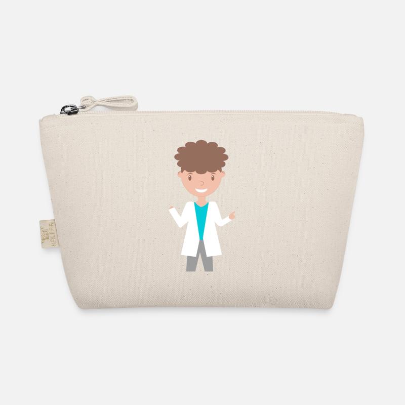 Person Illustratiert (Malte) - Bio-Täschchen - Natur