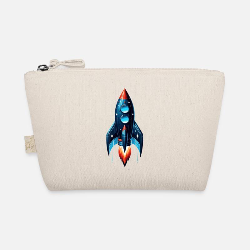 Rocket with Stars | Spaceship Organic Pouch