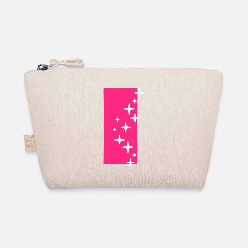 Letter I Glitter Organic Pouch