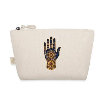 hand of fatima 2 small - Bio-Täschchen - Natur - Vorne