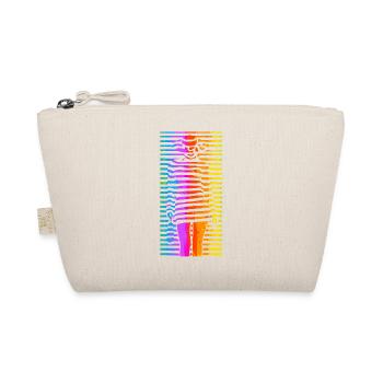 Schöne weibliche Farbe Mode bunte Frau Kunst - Bio-Täschchen - Natur - Vorne