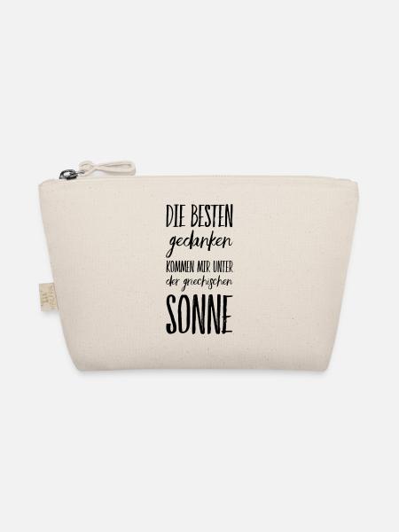 Lustiger Griechischer Spruch Griechenland Geschenk - Bio-Täschchen - Natur - Vorne