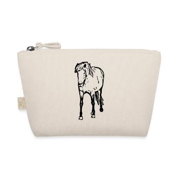 Chevaux T-shirt Cadeau Cavalier - Trousse biologique - nature - Devant