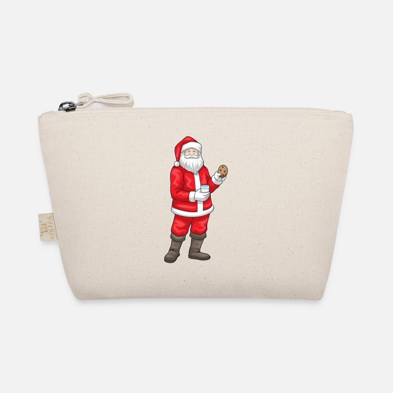 Weihnachtsmann Weihnachten Keks - Bio-Täschchen - Natur
