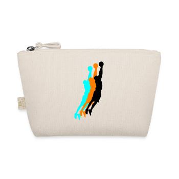 basketballer silhouette 3 - Bio-Täschchen - Natur - Vorne