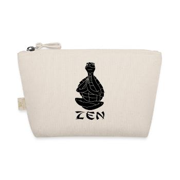 Yogi Turtle (Black) - Organic Pouch - nature - Front
