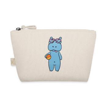 Hippopotamus Sunglasses - Organic Pouch - nature - Front