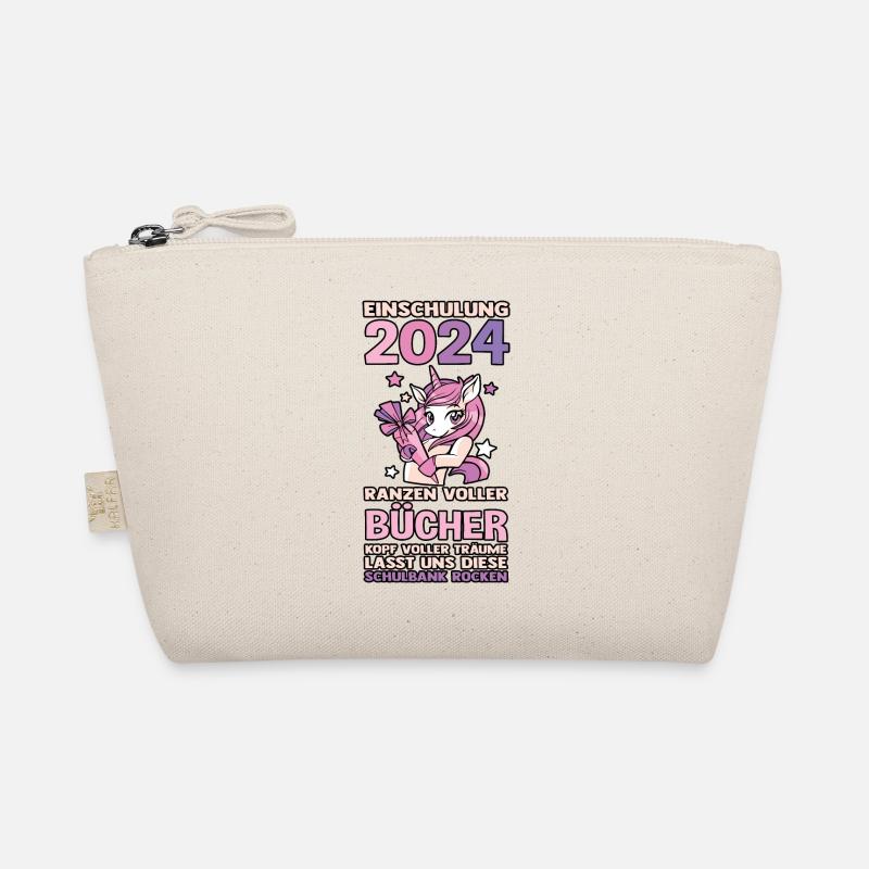 1st Grade Schoolchild Back to School Enrollment Organic Pouch