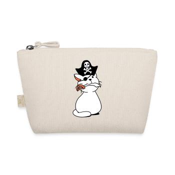 Mignon Pirate Cat Buccaneer Oeil Patch Chapeau Sabre - Trousse biologique - nature - Devant