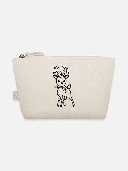 Deer - Organic Pouch - nature - Front