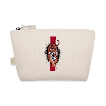 Vintage Tiger Retro Wildtier - Bio-Täschchen - Natur - Vorne