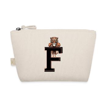 Buchstabe f tiger - Geschenkidee - Bio-Täschchen - Natur - Vorne