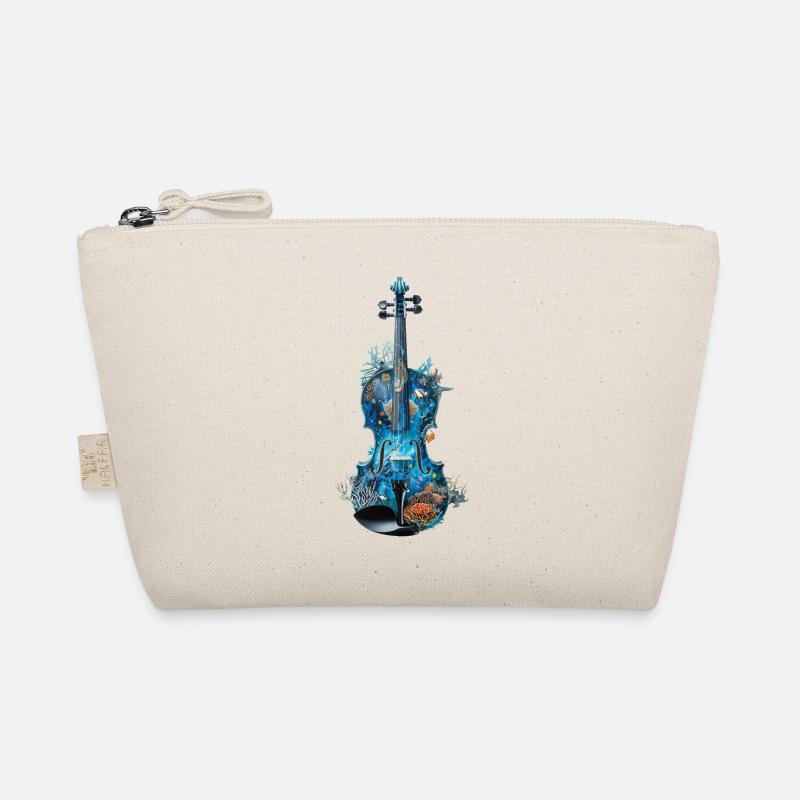 Fisch Violine Bio-Täschchen
