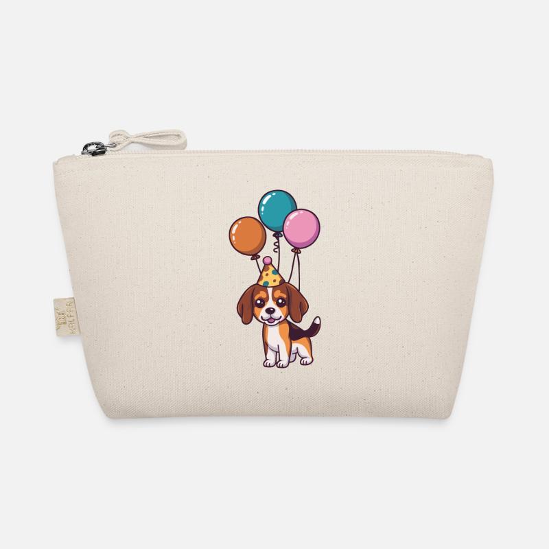 Beagle Hunde Geburtstag Comic Niedlich Bio-Täschchen