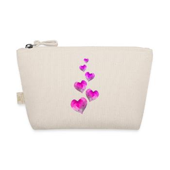 Coeurs symbole aquarelles - Trousse biologique - nature - Devant