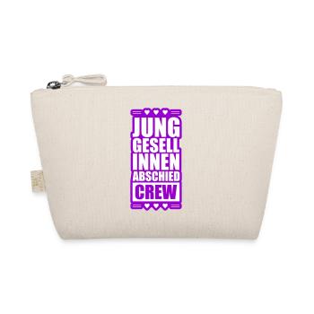 Junggesellinnen Abschied Herz Crew - Bio-Täschchen - Natur - Vorne
