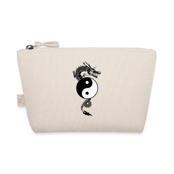 Chinesischer Yin-Yang-Drache - Bio-Täschchen - Natur - Vorne