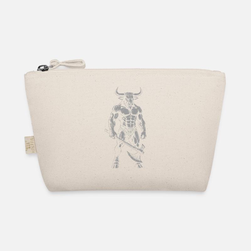 Mythical Minotaur Warrior Illustration Organic Pouch