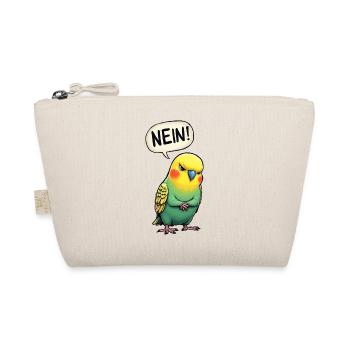 Wellensittich Vogel NEIN Liebhaber Wellensittiche - Bio-Täschchen - Natur - Vorne