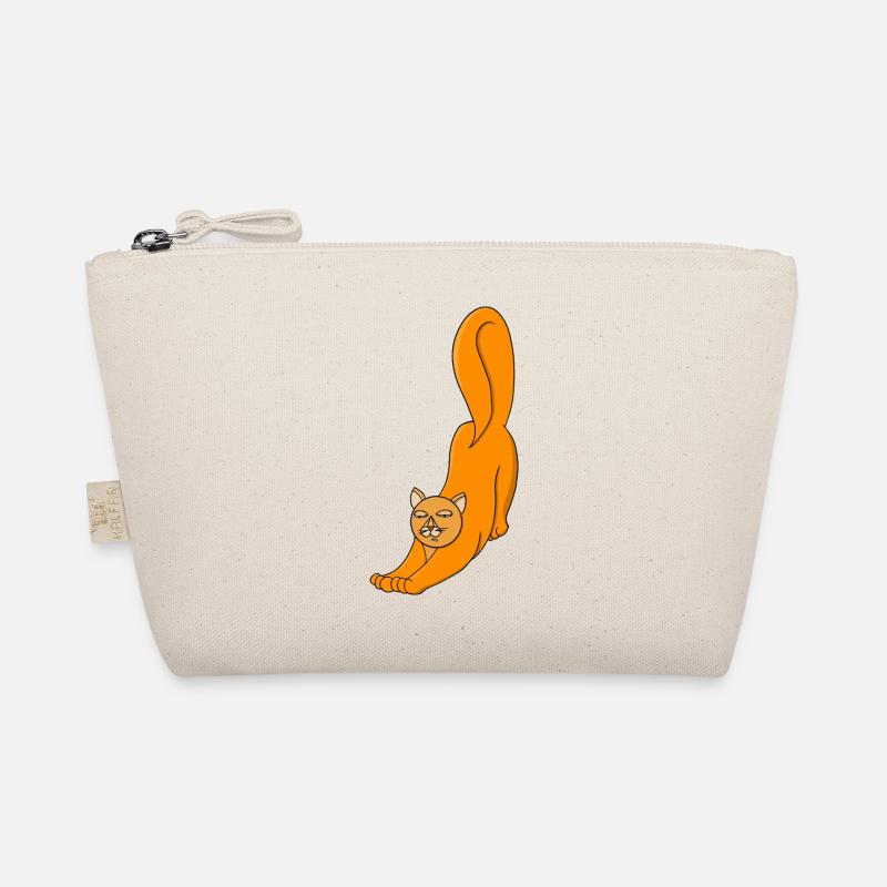 Chat Orange Étirant Trousse biologique