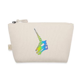 Rainbow Unicorn Skull - Organic Pouch - nature - Front