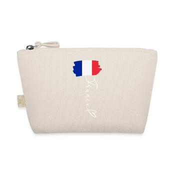 Patriot National Pride France Tricolor Flag - Organic Pouch - nature - Front