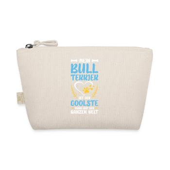 My bull terrier is the coolest - Organic Pouch - nature - Front
