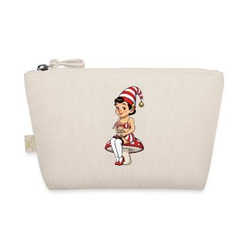 Fille lutin avec poupée bébé - Trousse biologique - nature - Devant
